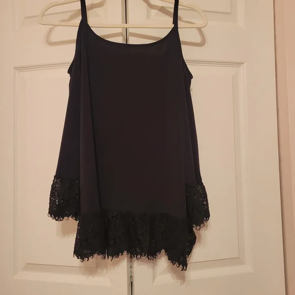 INC International Concepts Cold Shoulder Black Lace-Accented - Picture 6 of 6